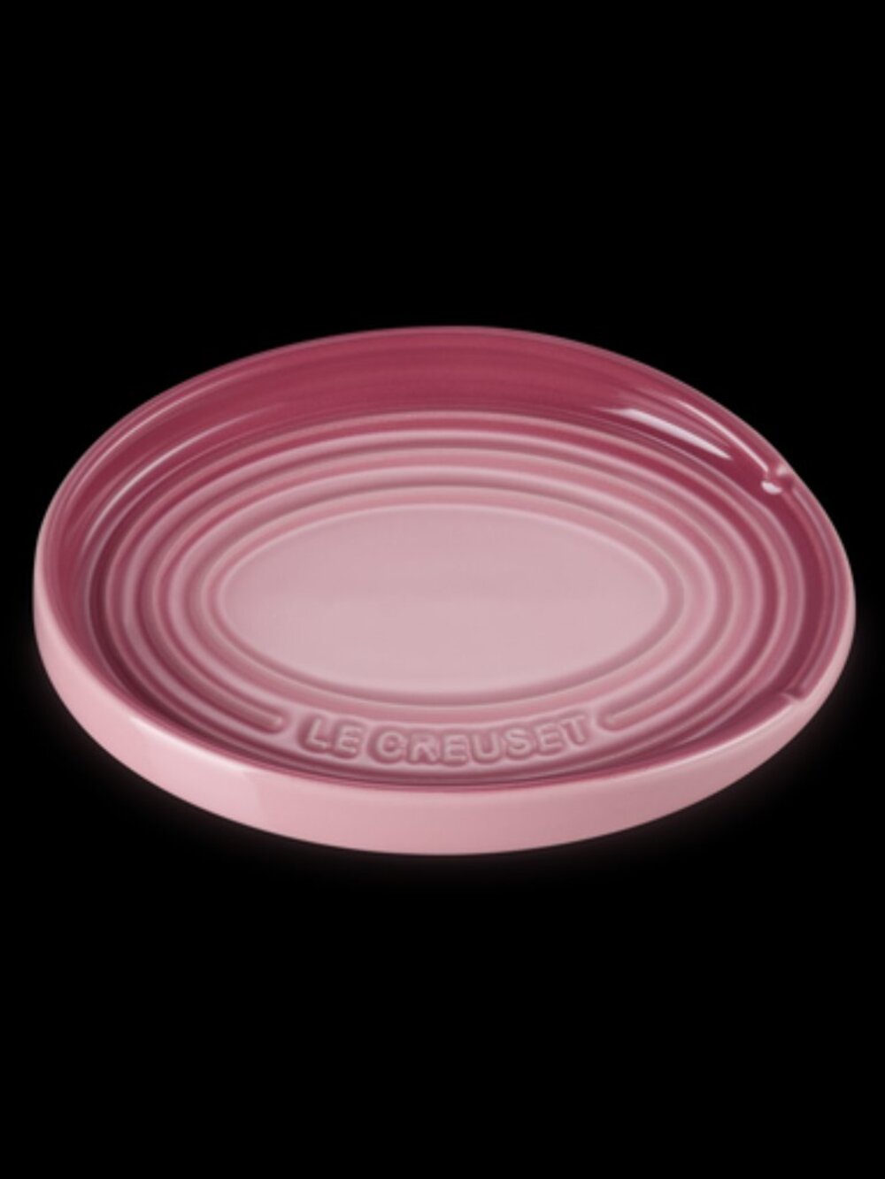Le Creuset Stoneware Oval Spoon Rest Rose Quartz Pink NEW